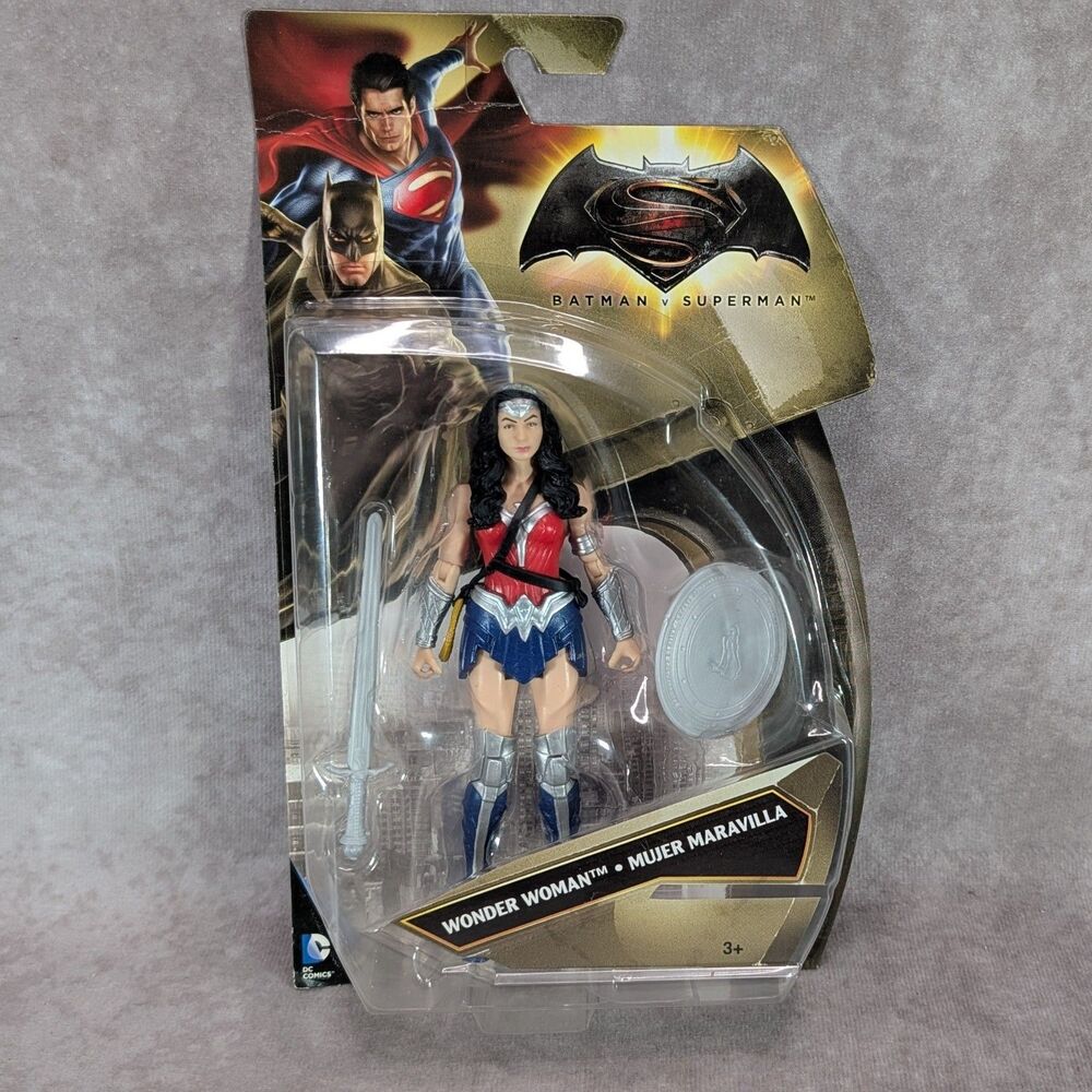 Wonder Woman Batman v Superman DC Comics Figure 2015 Mattel Some Box Damage